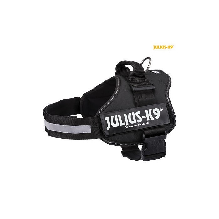 Julius-K9 silový postroj 1/L 66-85 cm/50 mm - čierny